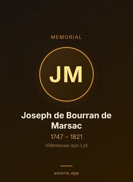 Memorial portrait of Joseph de Bourran de Marsac