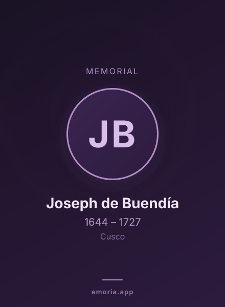 Memorial portrait of Joseph de Buendía