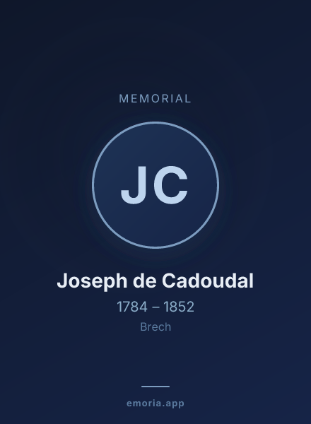 Memorial portrait of Joseph de Cadoudal