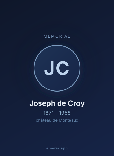 Memorial portrait of Joseph de Croy