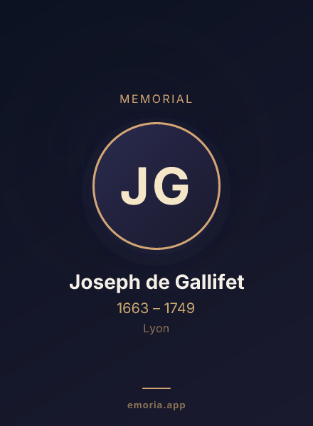 Memorial portrait of Joseph de Gallifet