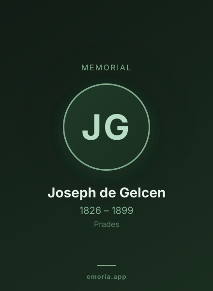 Memorial portrait of Joseph de Gelcen