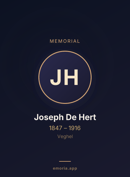 Memorial portrait of Joseph De Hert