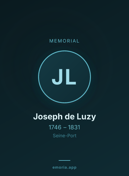 Memorial portrait of Joseph de Luzy