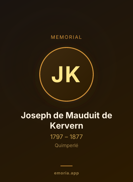 Memorial portrait of Joseph de Mauduit de Kervern