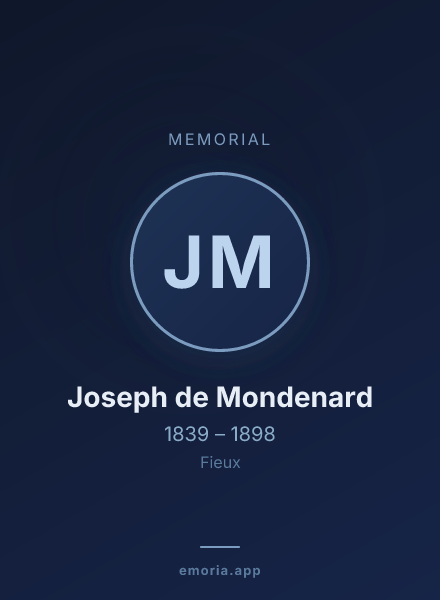 Memorial portrait of Joseph de Mondenard