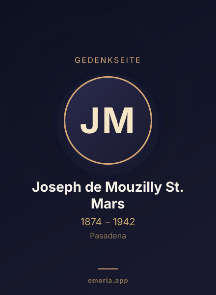 Gedenkportrait von Joseph de Mouzilly St. Mars