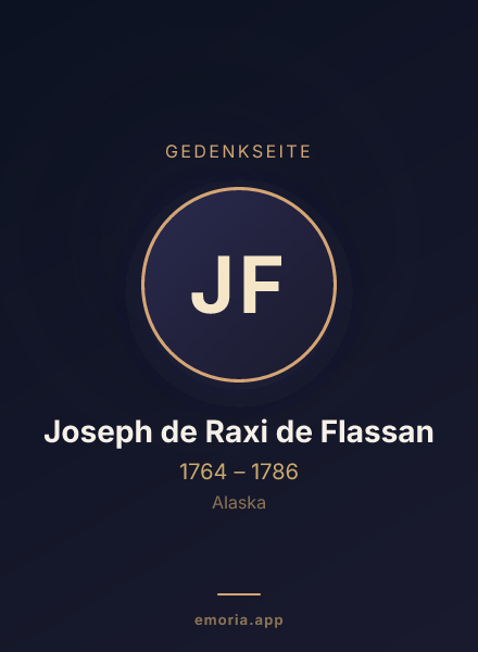 Gedenkportrait von Joseph de Raxi de Flassan