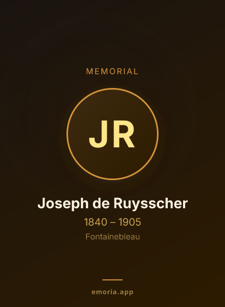 Memorial portrait of Joseph de Ruysscher