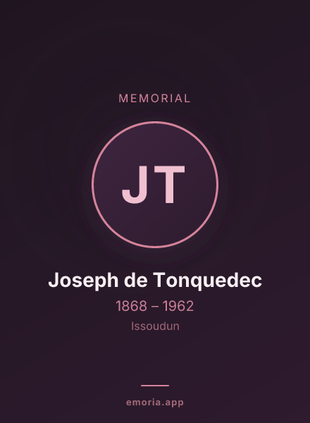 Memorial portrait of Joseph de Tonquedec