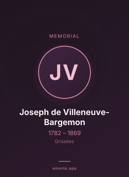 Memorial portrait of Joseph de Villeneuve-Bargemon