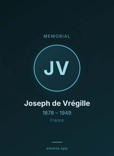 Memorial portrait of Joseph de Vrégille