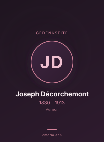 Gedenkportrait von Joseph Décorchemont