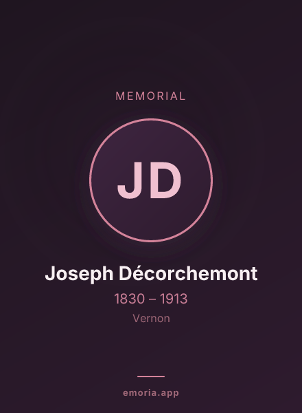 Memorial portrait of Joseph Décorchemont