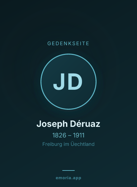 Gedenkportrait von Joseph Déruaz