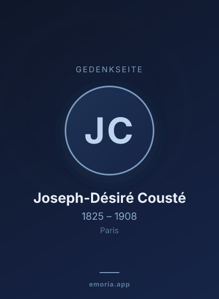 Gedenkportrait von Joseph-Désiré Cousté