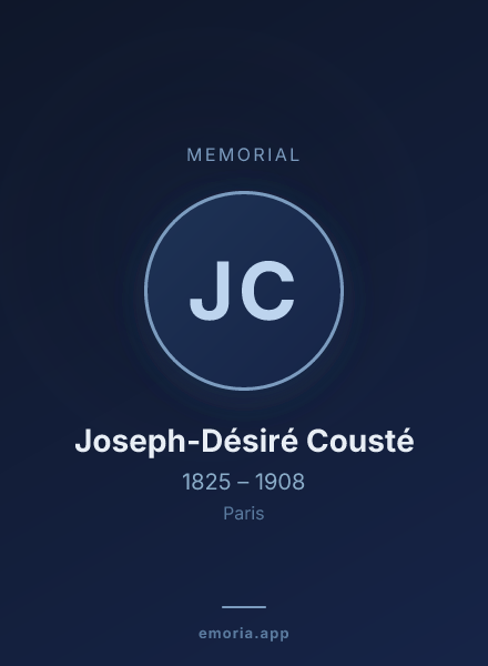 Memorial portrait of Joseph-Désiré Cousté