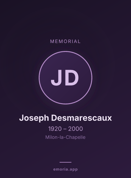 Memorial portrait of Joseph Desmarescaux