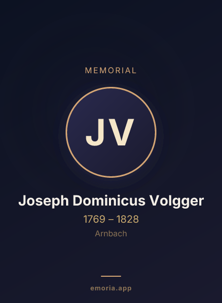 Memorial portrait of Joseph Dominicus Volgger