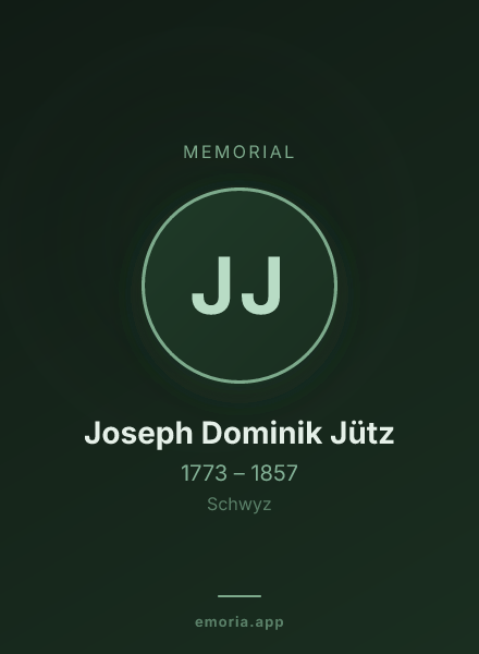 Memorial portrait of Joseph Dominik Jütz