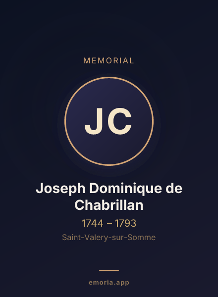 Memorial portrait of Joseph Dominique de Chabrillan