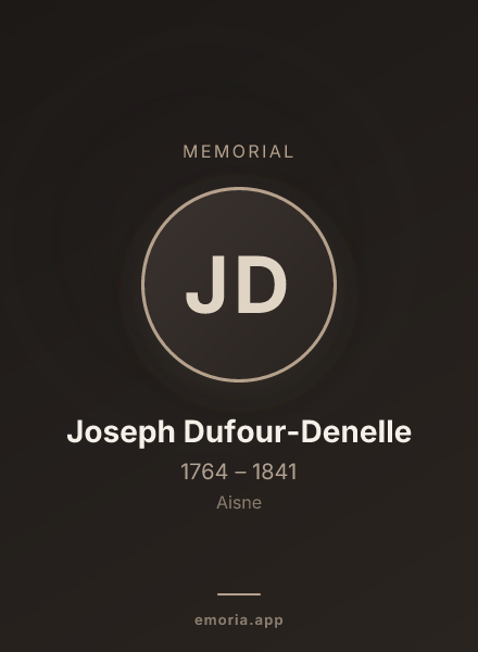 Memorial portrait of Joseph Dufour-Denelle