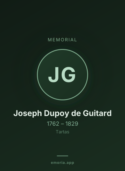 Memorial portrait of Joseph Dupoy de Guitard