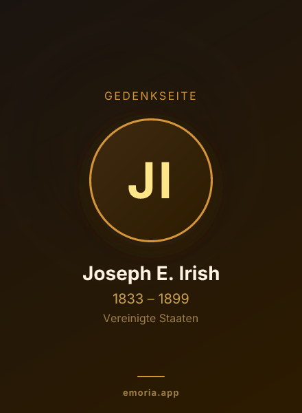 Gedenkportrait von Joseph E. Irish