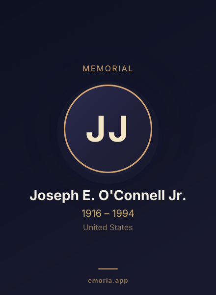 Memorial portrait of Joseph E. O'Connell Jr.