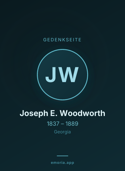 Gedenkportrait von Joseph E. Woodworth