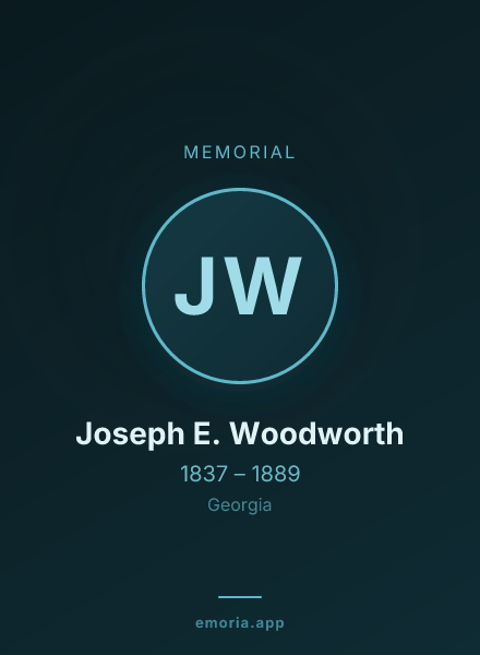 Memorial portrait of Joseph E. Woodworth