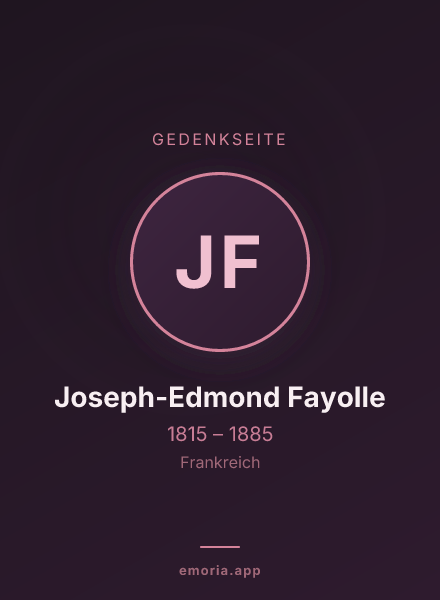 Gedenkportrait von Joseph-Edmond Fayolle