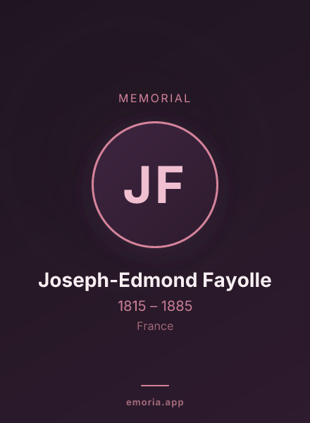 Memorial portrait of Joseph-Edmond Fayolle