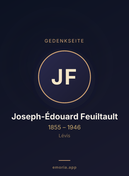 Gedenkportrait von Joseph-Édouard Feuiltault