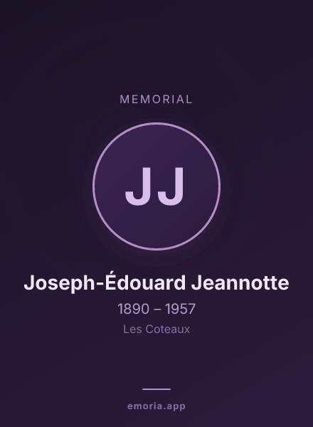 Memorial portrait of Joseph-Édouard Jeannotte