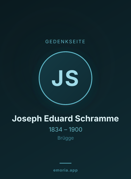 Gedenkportrait von Joseph Eduard Schramme