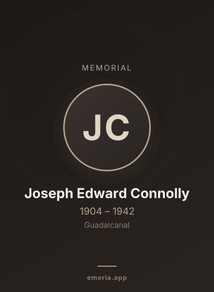Memorial portrait of Joseph Edward Connolly