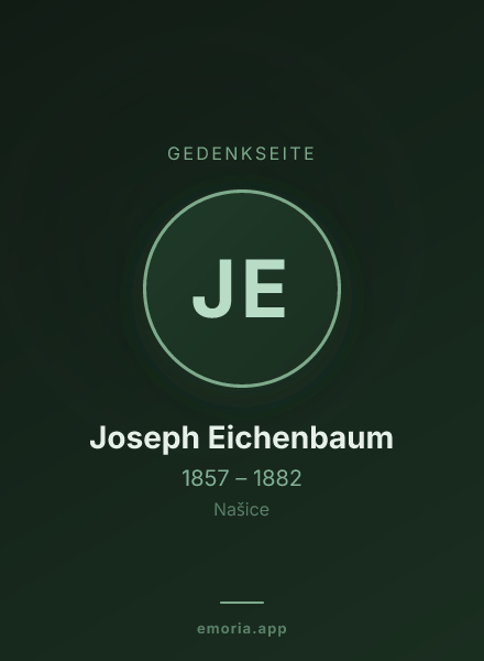 Gedenkportrait von Joseph Eichenbaum