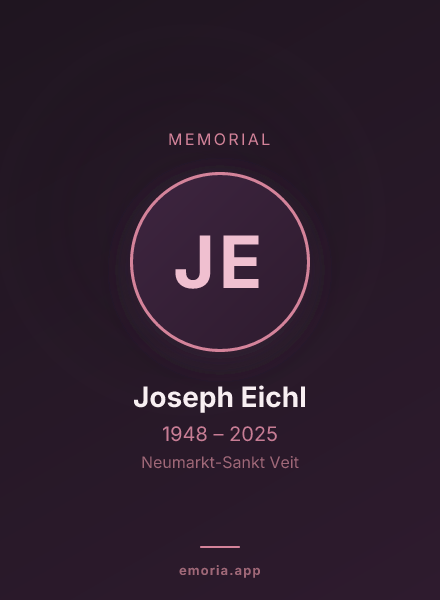 Memorial portrait of Joseph Eichl