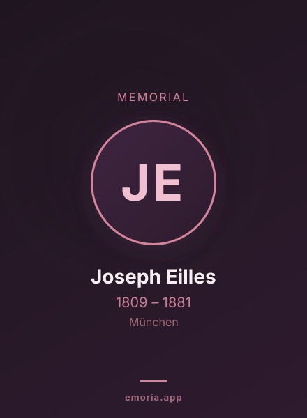 Memorial portrait of Joseph Eilles