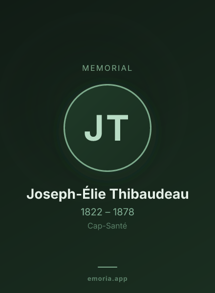 Memorial portrait of Joseph-Élie Thibaudeau