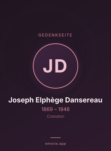 Gedenkportrait von Joseph Elphège Dansereau