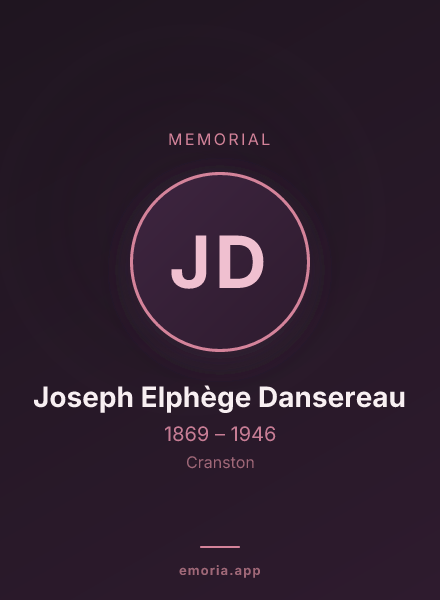 Memorial portrait of Joseph Elphège Dansereau