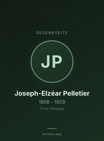 Gedenkportrait von Joseph-Elzéar Pelletier