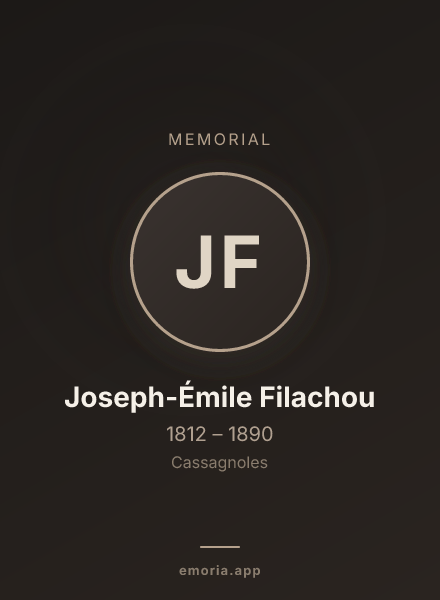 Memorial portrait of Joseph-Émile Filachou