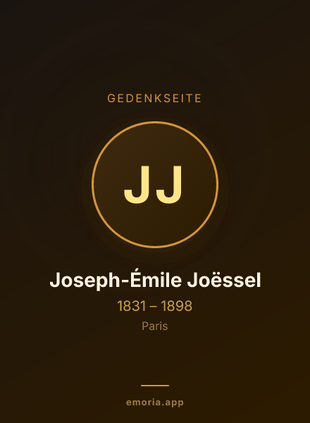 Gedenkportrait von Joseph-Émile Joëssel