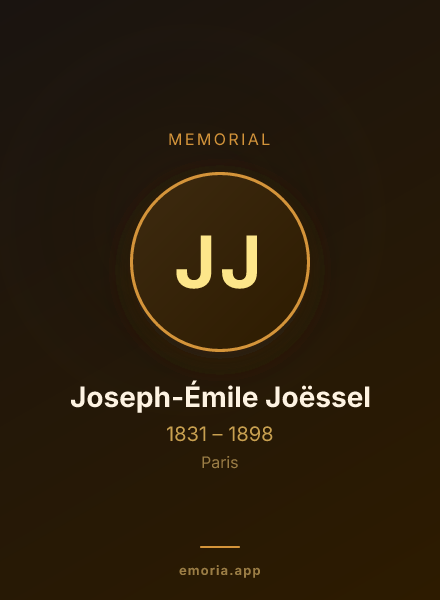 Memorial portrait of Joseph-Émile Joëssel