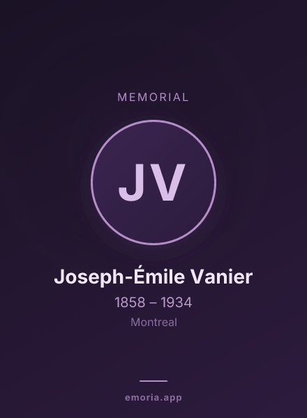 Memorial portrait of Joseph-Émile Vanier
