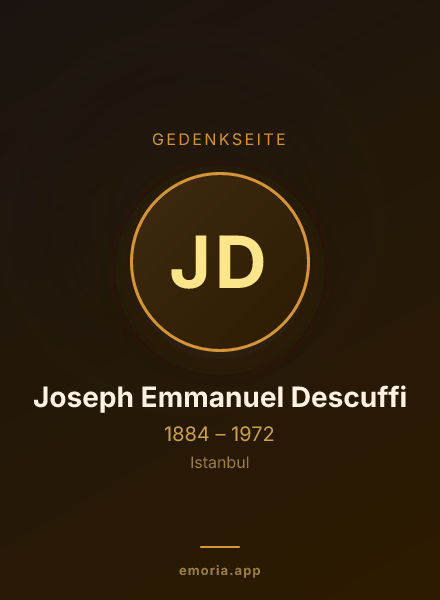 Gedenkportrait von Joseph Emmanuel Descuffi