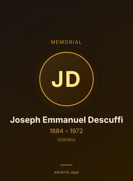 Memorial portrait of Joseph Emmanuel Descuffi